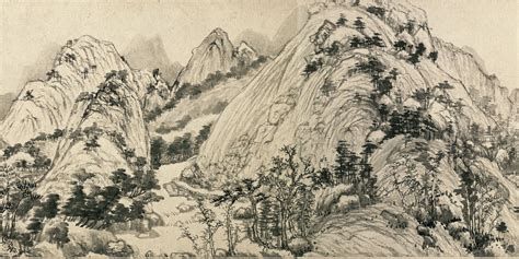 Dwelling in the Fuchun Mountains! Intricate Brushstrokes and Masterful Landscape Composition Reveal Tranquility and Majesty!