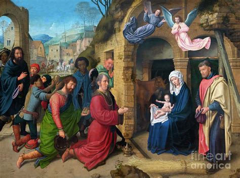 Adoration of the Magi - Złoty Obraz Mistycznych Snuć i Boskiej Miłości!